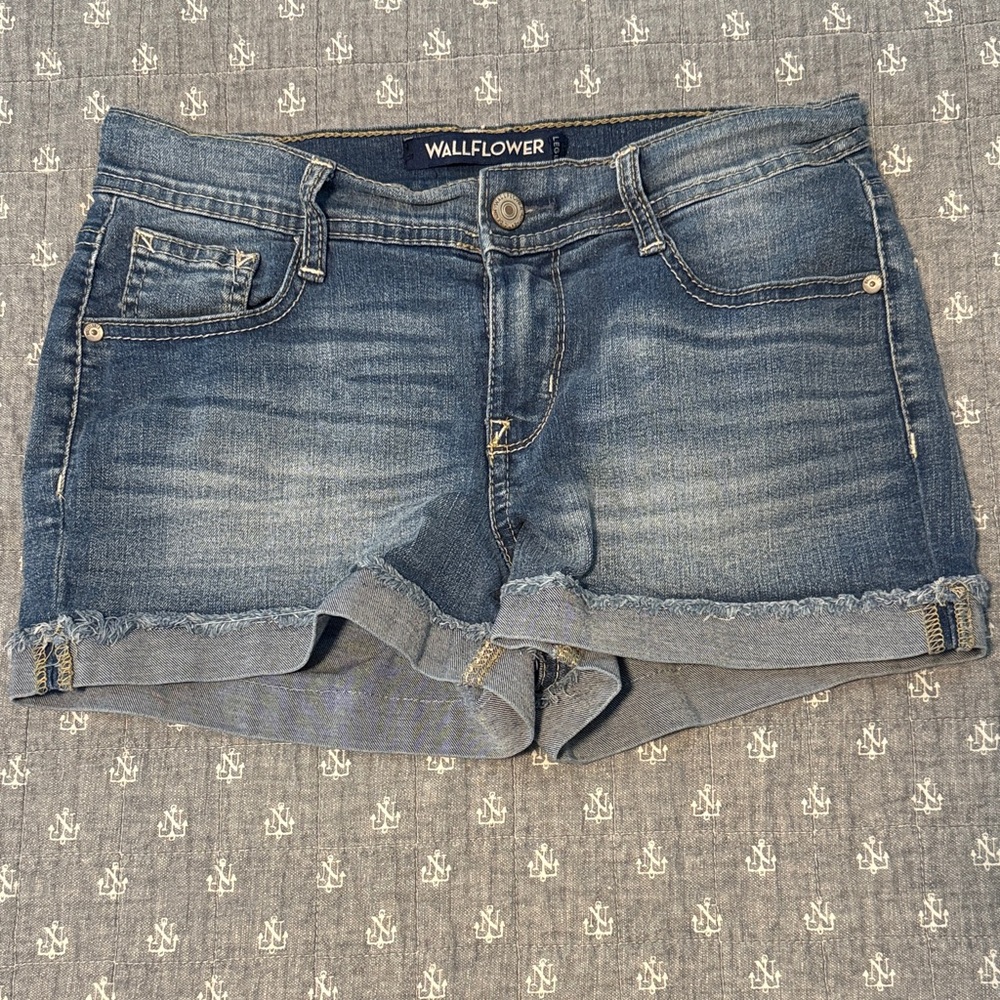 Wallflower Blue Denim Cutoff Shorts